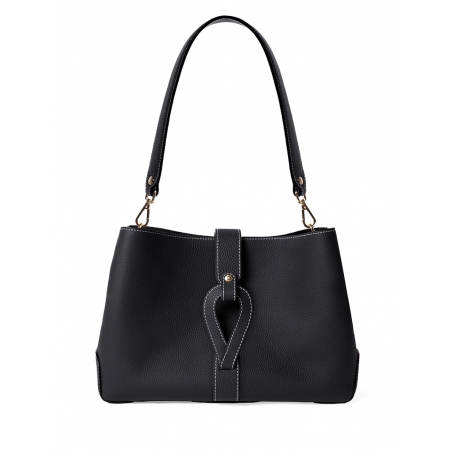 'Volute le Sac' Leather Tote bag Black & Gold