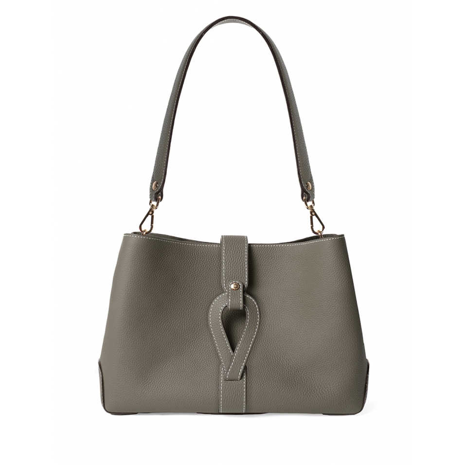 'Volute le Sac' Cabas Cuir Nappa Éléphant et Or