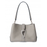 'Volute le Sac' Leather Tote bag Pearl Grey & Gold