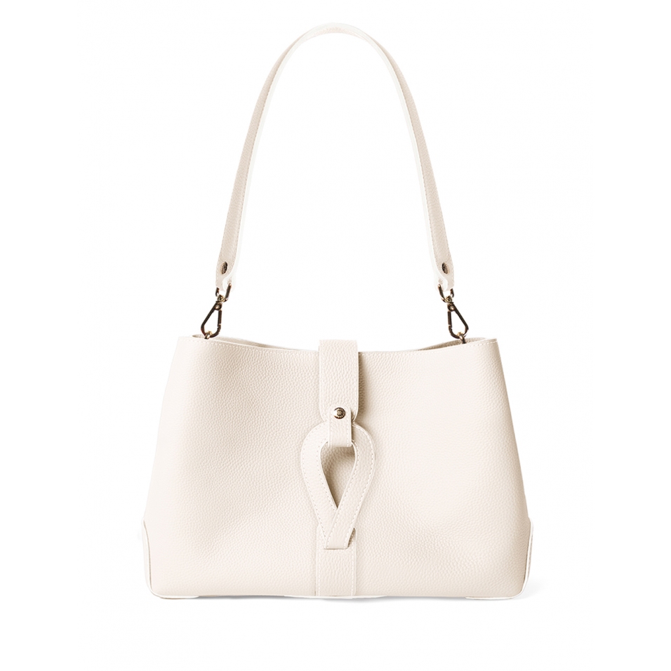 'Volute le Sac' Cabas Cuir Nappa Crème et Or