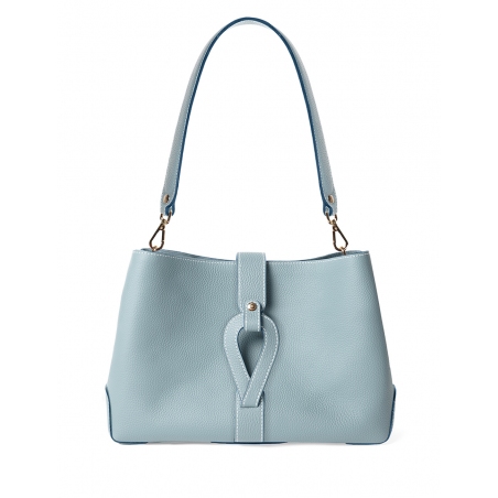 'Volute le Sac' Cabas Cuir Nappa Dragée et Or
