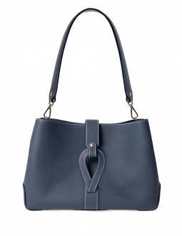 'Volute le Sac' Leather Tote bag Night Blue & Gold