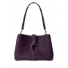 'Volute le Sac' Leather Tote bag Dark Purple & Gold