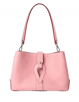 'Volute le Sac' Leather Tote bag Light Pink & Gold