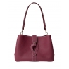 'Volute le Sac' Leather Tote bag Dark Red & Gold