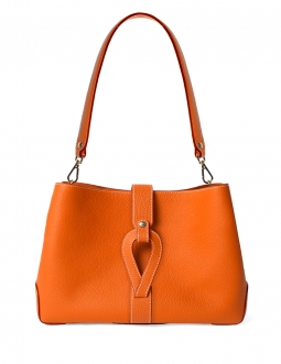 'Volute le Sac' Cabas Cuir Nappa Orange et Or