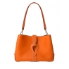 'Volute le Sac' Cabas Cuir Nappa Orange et Or