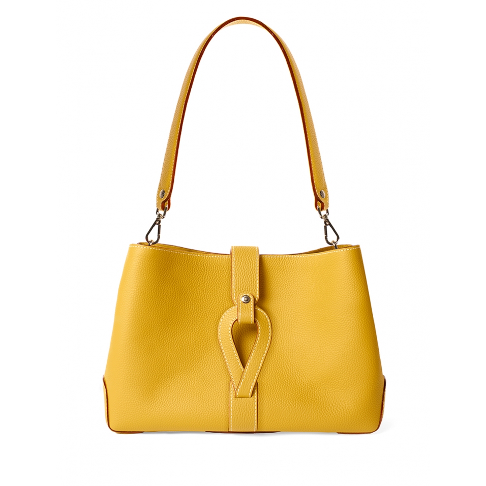 'Volute le Sac' Cabas Cuir Nappa Miel et Or