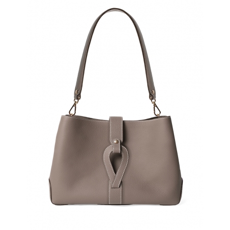 'Volute le Sac' Leather Tote bag Volcan & Gold