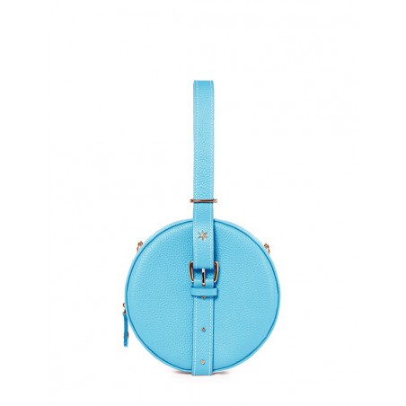 'Macaron' Nappa Leather handbag Sky Blue
