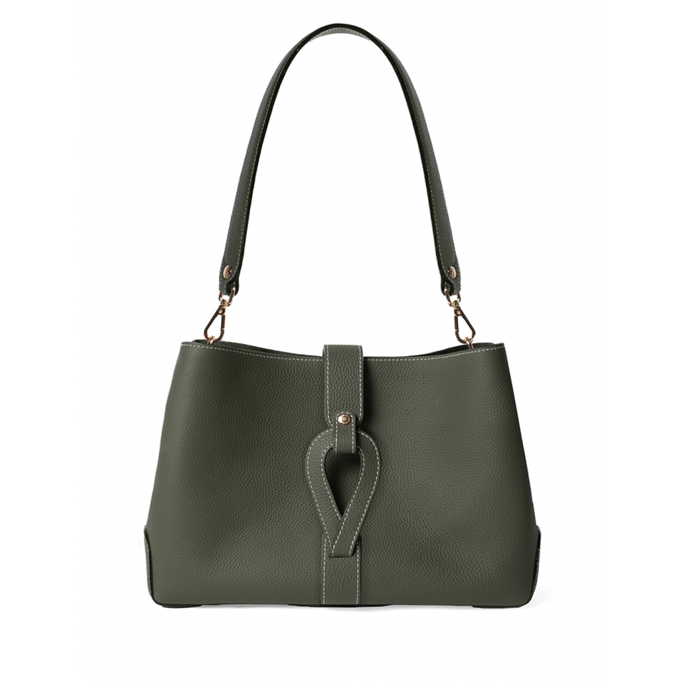 'Volute le Sac' Cabas Cuir Nappa Taiga et Or