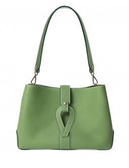 'Volute le Sac' Leather Tote bag Asperge & Gold