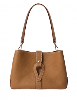 'Volute le Sac' Cabas Cuir Nappa Cognac et Or