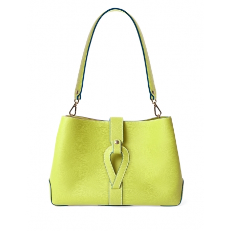 'Volute le Sac' Cabas Cuir Nappa Paille et Or