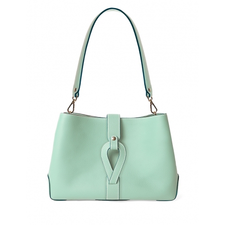 'Volute le Sac' Leather Tote bag Opaline & Gold