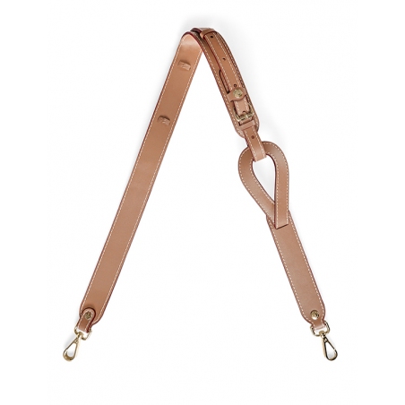 'Volute Bretelle' Adjustable Nappa silk leather Strap