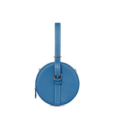 'Macaron' Nappa Leather handbag  Indigo