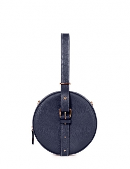 'Macaron' Nappa Leather handbag Night Blue