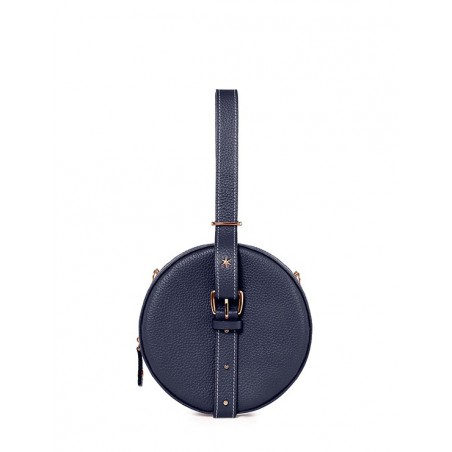 'Macaron' Nappa Leather handbag Night Blue