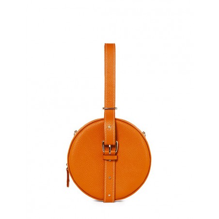 'Macaron' Nappa Leather handbag Orange