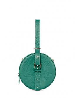 'Macaron' Nappa Leather handbag Vert Pin