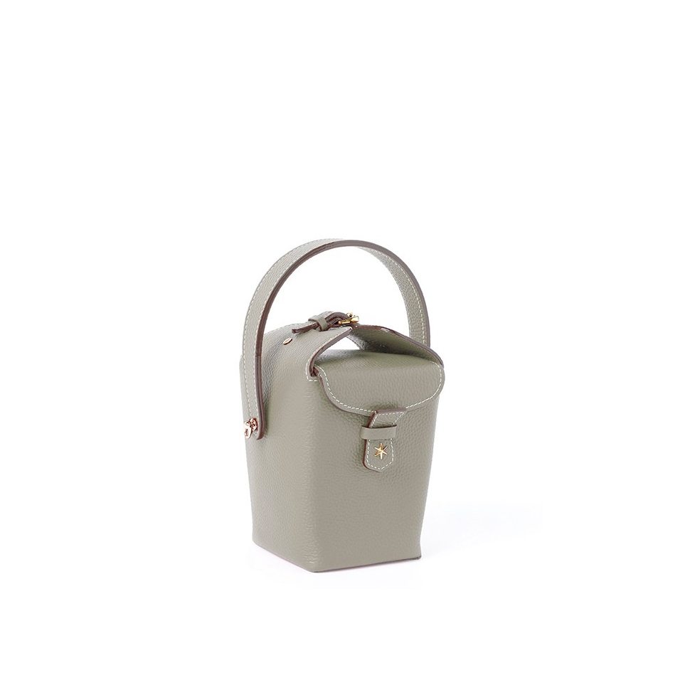 'Tuilerie' Nappa Leather handbag Elephant grey