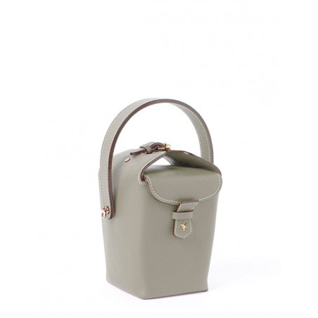 'Tuilerie' Nappa Leather handbag Elephant grey