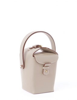 'Tuilerie' Sac à main Seau Cuir Nappa  Tourterelle