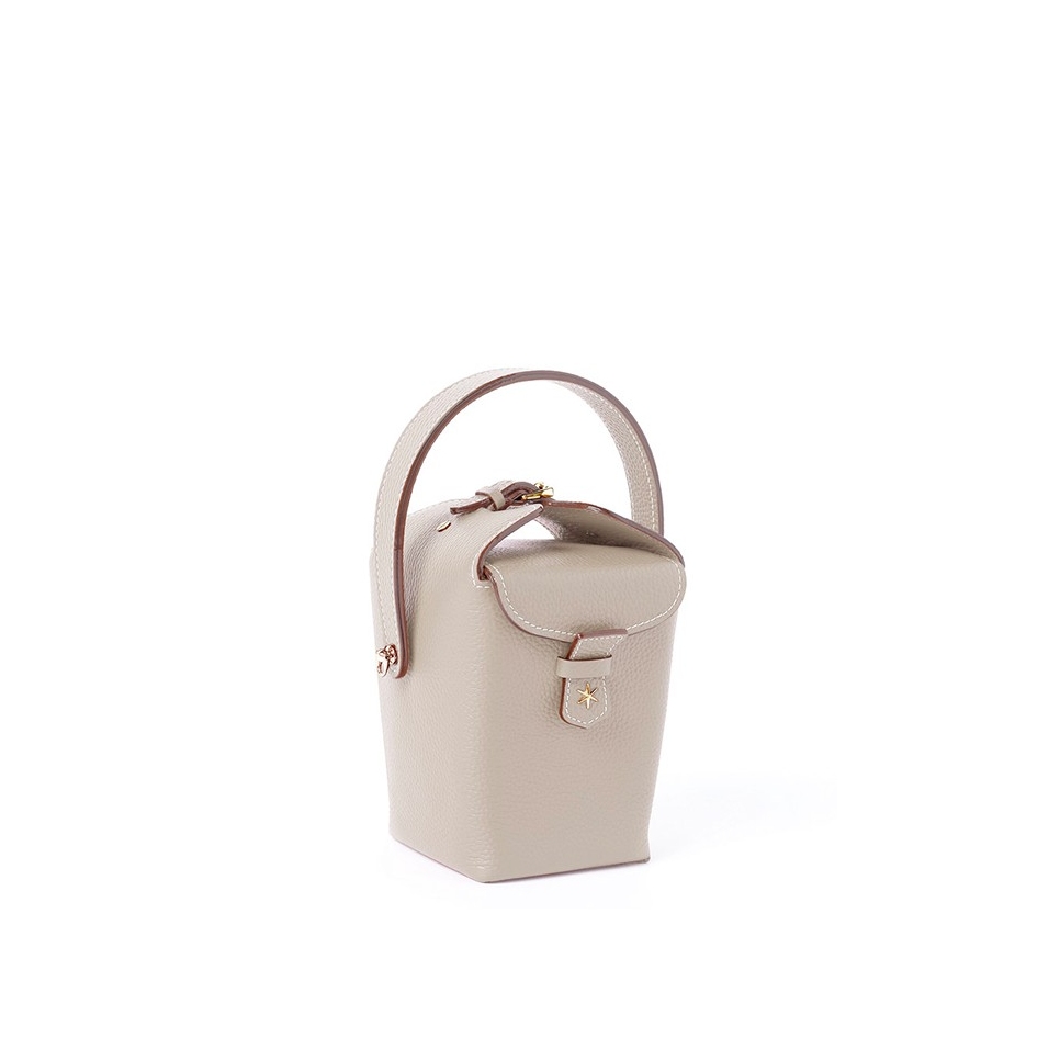 'Tuilerie' Nappa Leather handbag Warm Grey
