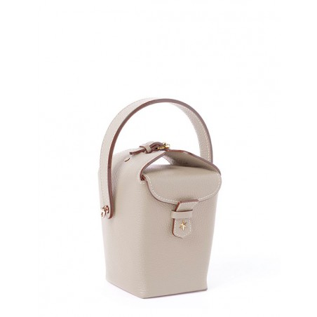 'Tuilerie' Nappa Leather handbag Warm Grey
