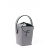 'Tuilerie' Sac à main Seau Cuir Nappa  Ardoise
