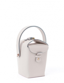 'Tuilerie' Sac à main Seau Cuir Nappa  Perle