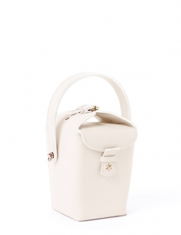'Tuilerie' Nappa Leather handbag Cream