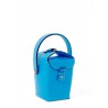 'Tuilerie' Sac à main Seau Cuir Nappa  Cyan