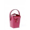 'Tuilerie' Nappa Leather handbag Dark Red & Gold