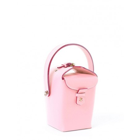 'Tuilerie' Nappa Leather handbag Light Pink & Gold