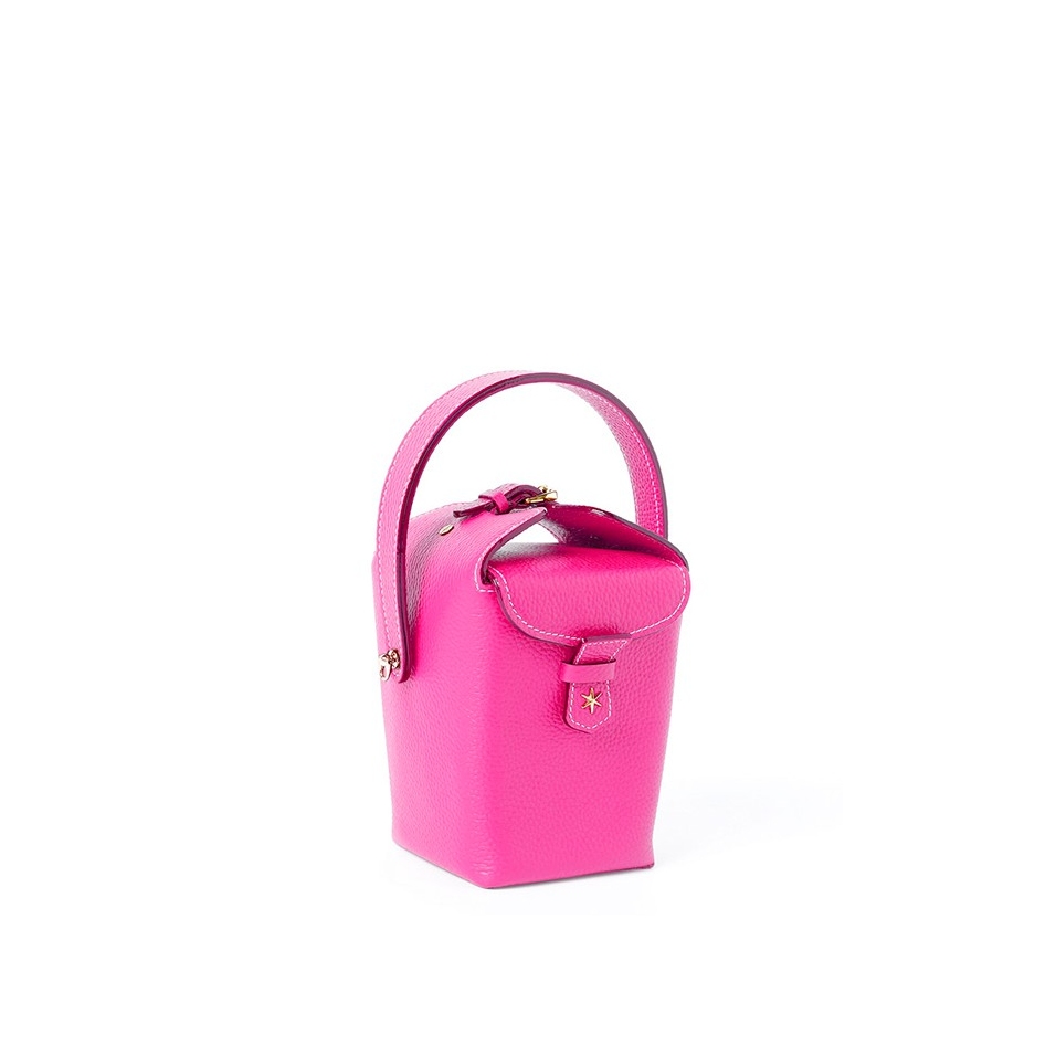 'Tuilerie' Nappa Leather handbag pink & Gold