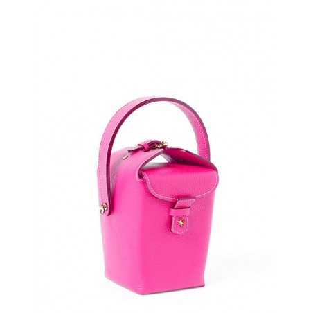 'Tuilerie' Nappa Leather handbag pink & Gold