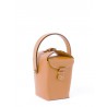 'Tuilerie' Nappa Leather handbag Cognac & Gold