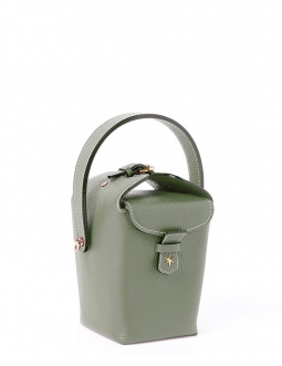 'Tuilerie' Nappa Leather handbag Taiga & Gold