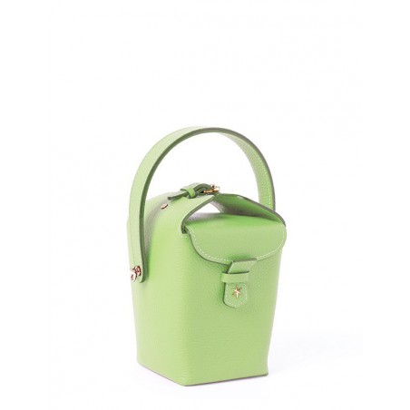 'Tuilerie' Nappa Leather handbag Apple Green & Gold