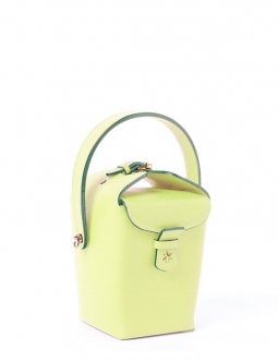 'Tuilerie' Sac à main Seau Cuir Nappa Paille & Or