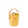 'Tuilerie' Nappa Leather handbag Moutarde & Gold