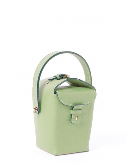 'Tuilerie' Nappa Leather handbag Asperge & Gold