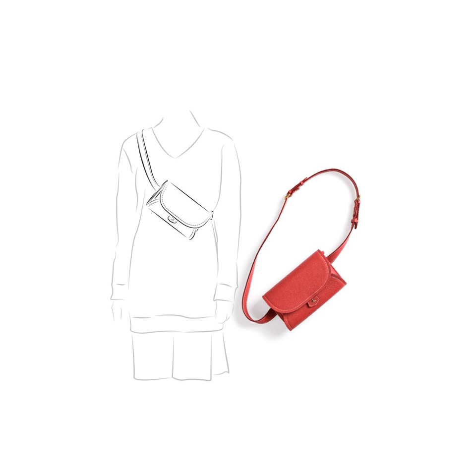 'Vingt Sept' Sac ceinture Cuir Nappa