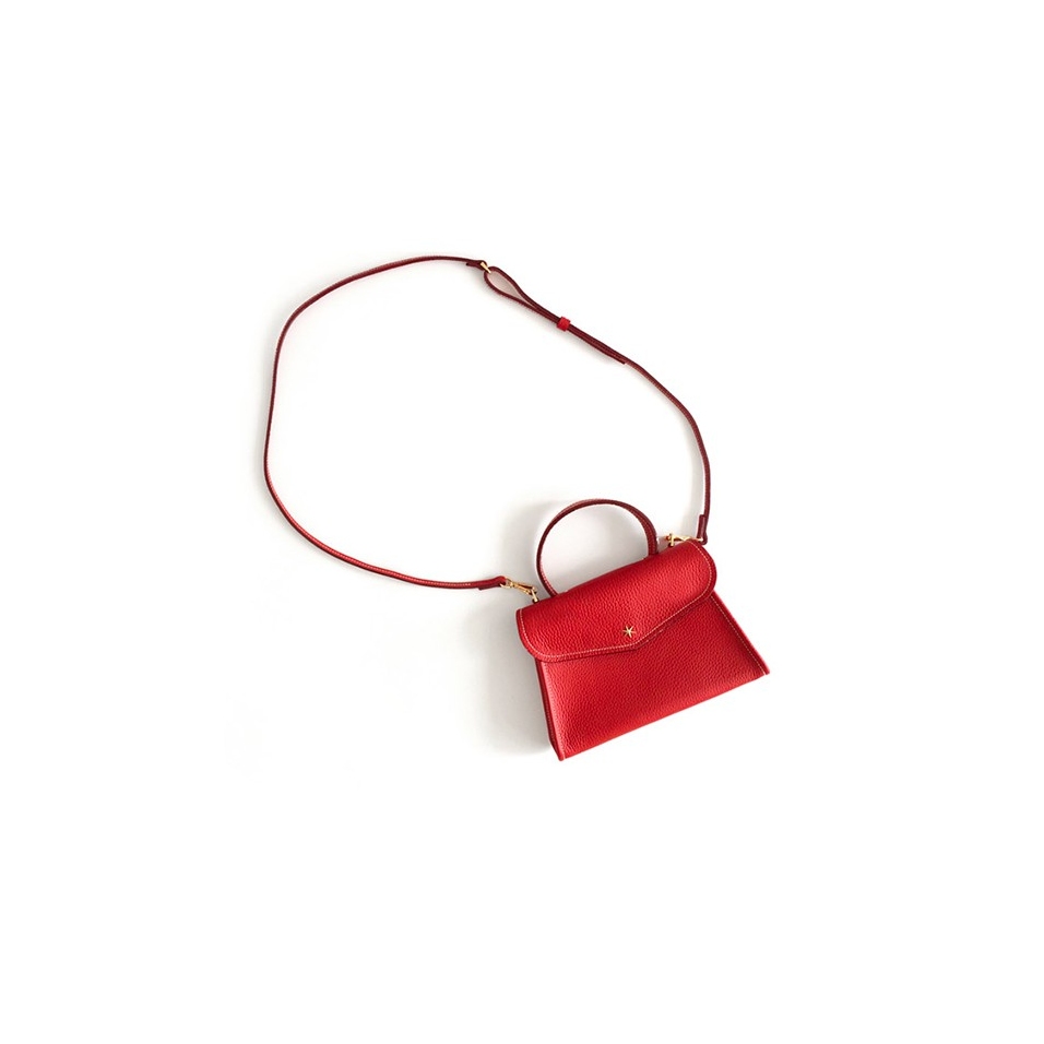 'Chantilly' Nappa Leather handbag Black & Gold