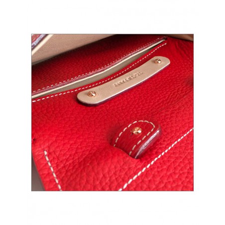'Chantilly' Nappa Leather handbag Ardoise & Gold