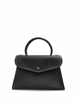 'Chantilly' Sac à main Cuir Nappa Noir & Or