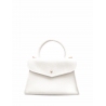 'Chantilly' Sac à main Cuir Nappa Neige & Or