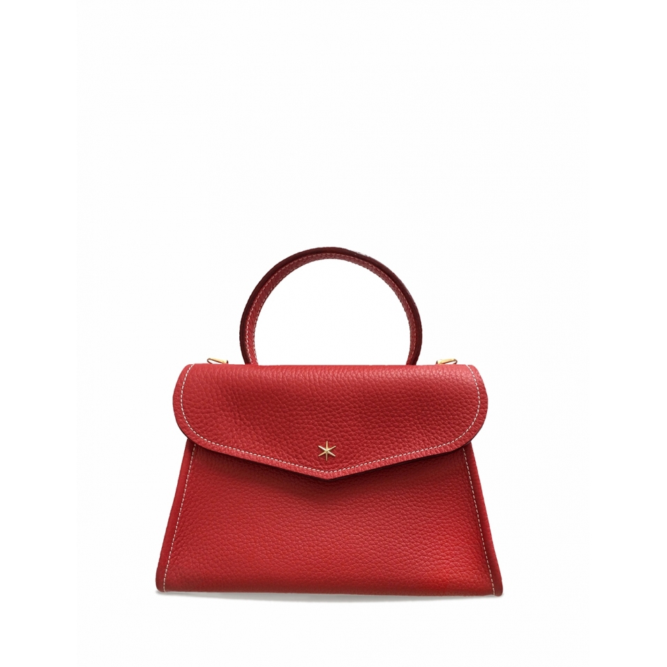 'Chantilly' Sac à main Cuir Nappa Écrevisse & Or